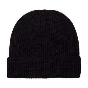 Ribbed Beanie - Black