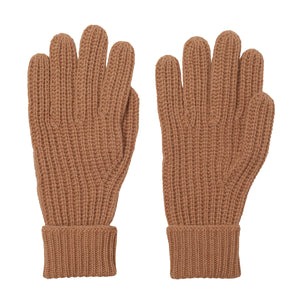 Ribbed Gloves - Camel