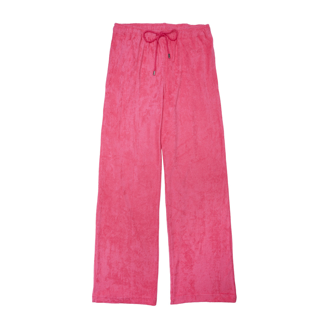 Pink Towelling Bottoms
