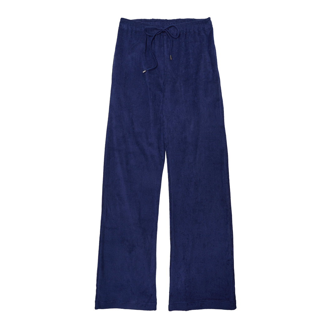 Navy Towelling Bottoms