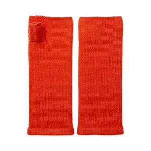 Cashmere Wrist Warmers - Orange