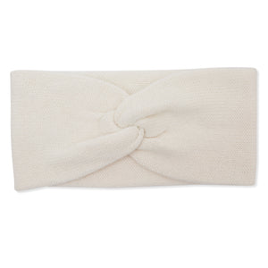 Cashmere Plain Knit Headbands - Cream